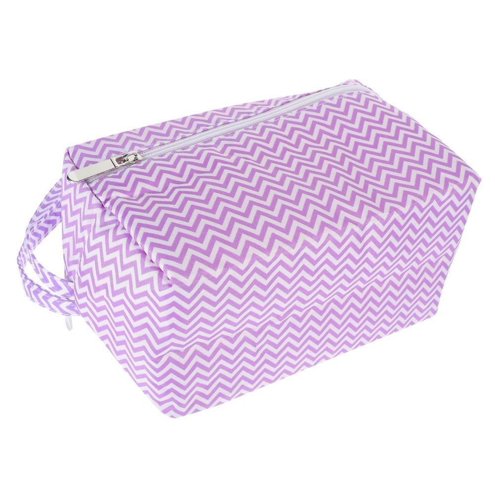LIFKOME Crochet Hook Storage Bag Yarn Organizer Zipper for Easy Carrying and Practical Storage for Knitting and Crocheting Projects Striped Design