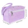LIFKOME Crochet Hook Storage Bag Yarn Organizer Zipper for Easy Carrying and Practical Storage for Knitting and Crocheting Projects Striped Design view 2