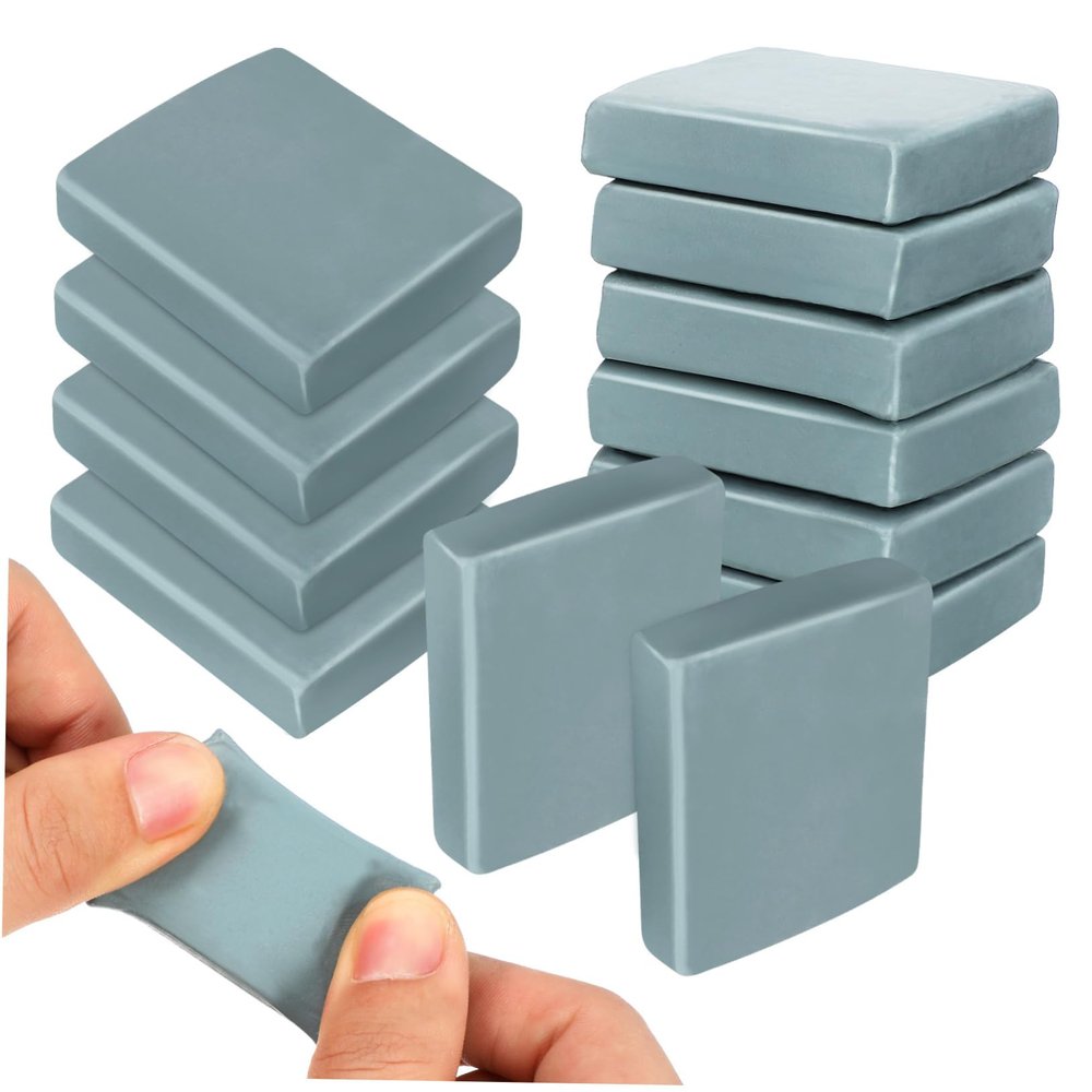ARTIBETTER 12pcs Kneaded Erasers Moldable Art Blocks for Precision Drawing and Sketching Soft and for Artists and Students