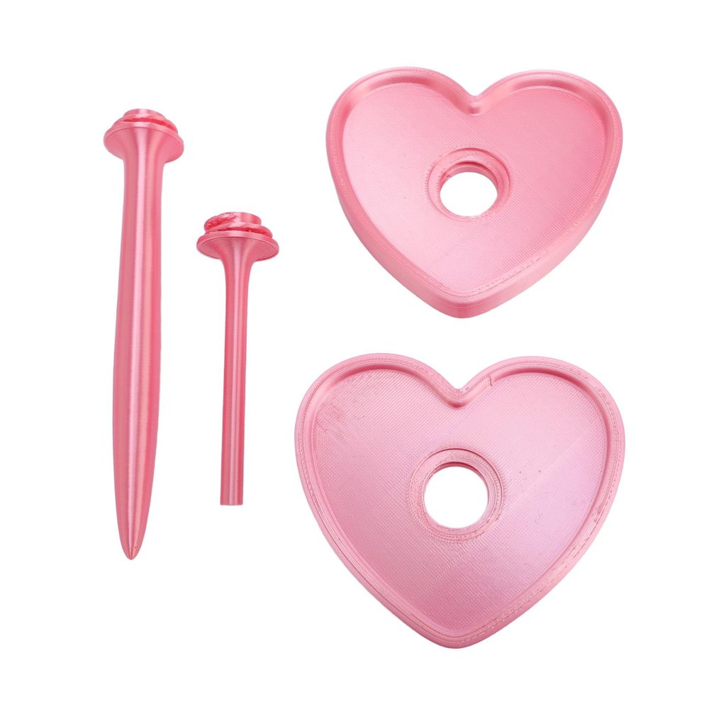 Heart Shape Yarn Holder Spinner Prevent Tangling Pink