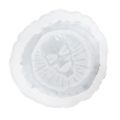 Housoutil 1pc Silicone Skull Ashtray Mold for Crafts Flexible Reusable Halloween Design for Casting and Creative Projects