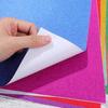 DOITOOL 20 Sheets Diy Craft Paper Glitter Cardstock Pink Paper Adhesive Foil Decoupage view 3