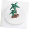 Kisangel 10 Pack Coconut Tree Model Landscape Decor Artificial Miniature Trees for Desk DIY Miniature Plant Models Smooth Surface view 3