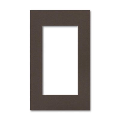 18x24 Matting for 11x17 Photograph or Artwork 4-Ply Bevel Cut Acid Free Matboard for picture framing (Dark Brown)