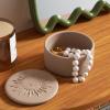 BOOWAN NICOLE Sun Totem Candle Vessels Silicone Mold, Candle Jar Mould Collection for Concrete Cement (SH1201-Short) view 1