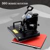 12x15 Heat Press Machine 15 in 1 Heat Press Machine for T Shirts 360 Rotation Printer with Hat Press 11 OZ Tumbler Press Shirt Press Machine(Black-6 in 1) view 2