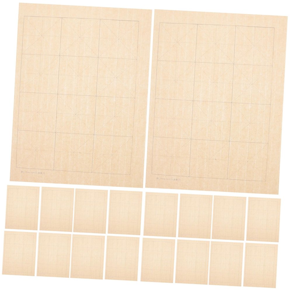 DOITOOL 100sheets Calligraphy Practice Paper Chinese Rice Paper Xuan for Calligraphy Writing Smooth Odorless Retro Rice for Crafts
