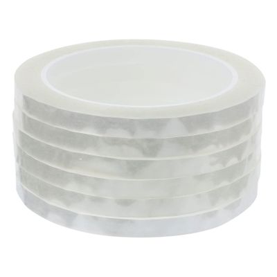 Angoily 6rolls Transparent Floral Tape Stem Wraps for Bouquets Flexible and Craft Tape for Flower Arrangements and Wedding Decorations