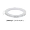 Angoily 6rolls Transparent Floral Tape Stem Wraps for Bouquets Flexible and Craft Tape for Flower Arrangements and Wedding Decorations view 2
