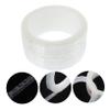 Angoily 6rolls Transparent Floral Tape Stem Wraps for Bouquets Flexible and Craft Tape for Flower Arrangements and Wedding Decorations view 4