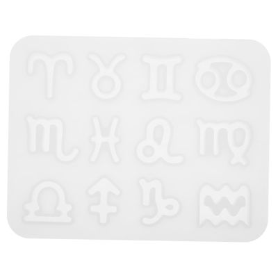 Gadpiparty Zodiac DIY Pendant Mold Jewelry Making Supply Key Chain Pendant Charms