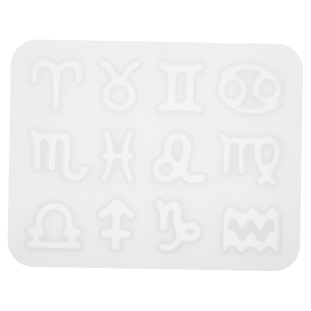 Gadpiparty Zodiac DIY Pendant Mold Jewelry Making Supply Key Chain Pendant Charms