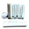 LIFKOME 11-Piece Leathercraft Tool Die Punch Snap Kit with Base for Installing Rivet Buttons for DIY Crafts Jackets and Bag Repairs view 2
