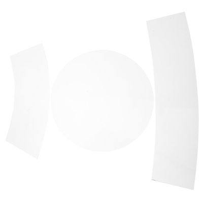 TEHAUX Acrylic Sewing Template Set 3 Pieces Transparent Quilting Rulers Bucket Hat Patterns High Precision Sewing Measuring Tools for DIY Patchwork
