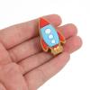 Angoily 6pcs Cute Cartoon Pencil Caps Adorable PVC Rocket Pencil Extenders Fun Tip Protectors for Boys and Girls and Students for School and Office Use view 3