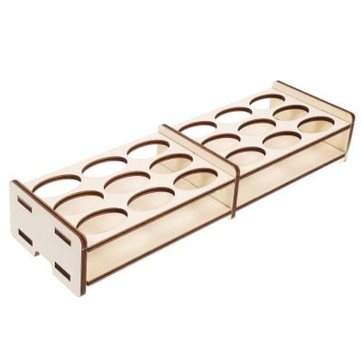 DOITOOL Art Supply Wooden Rack Pigment Holder Acrylic Paint Storage Lightweight Organizer Rack