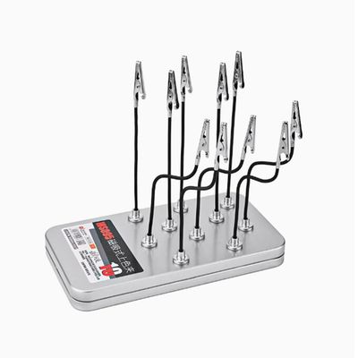 MS089/MS095 Model Metal Magnetic Spraying Clamps Clip with Storage Box Model Painting Tools for Military Model Hobby DIY Tool Set (MS095)