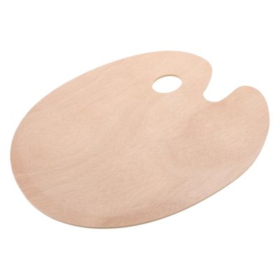 ARTIBETTER Wooden Pigment Mixing Tray for Watercolor and Oil Painting Palette for Artists and Beginners for Mixing Handheld Design