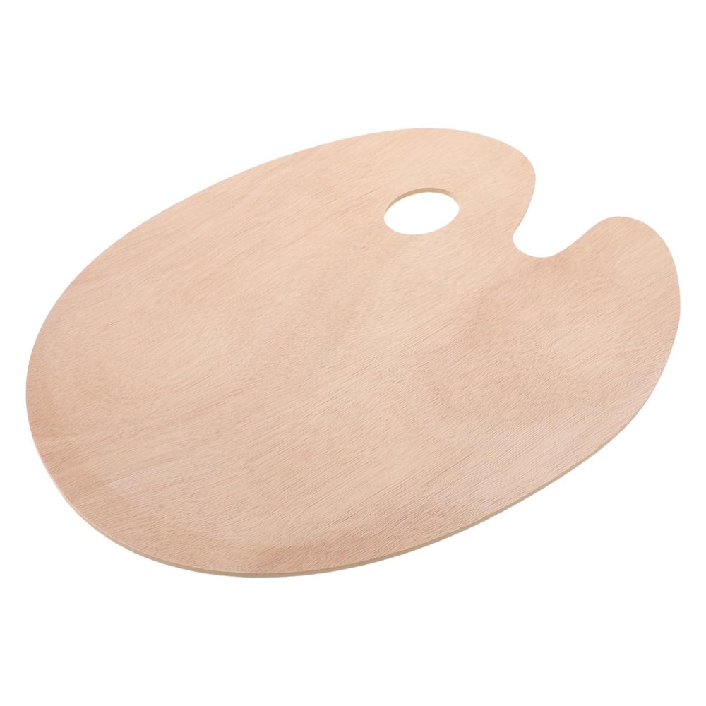 ARTIBETTER Wooden Pigment Mixing Tray for Watercolor and Oil Painting Palette for Artists and Beginners for Mixing Handheld Design