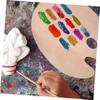 ARTIBETTER Wooden Pigment Mixing Tray for Watercolor and Oil Painting Palette for Artists and Beginners for Mixing Handheld Design view 4