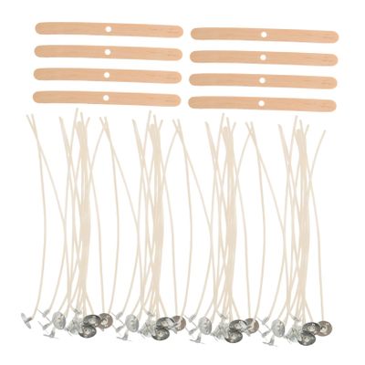 DEARMAMY 1set Candle Making Wicks Kit Candle Wicks Stirring Sticks for Beginners and Experienced