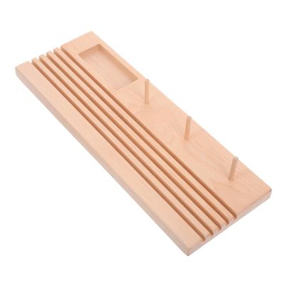 ARTIBETTER Wood Quilting Ruler Rack Ruler Holder Thread Spool Organizer for Sewing Cutting Tools DIY Craft Supplies Classroom Storage