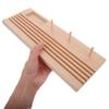 ARTIBETTER Wood Quilting Ruler Rack Ruler Holder Thread Spool Organizer for Sewing Cutting Tools DIY Craft Supplies Classroom Storage view 3