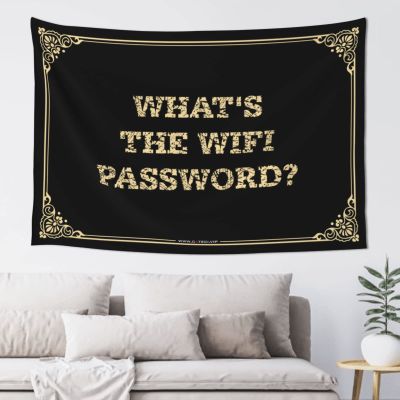CDWS Funny House Decor What'S The Wifi Password? Tapestyr Wall Tapestry Funky Decor(100X150CM)