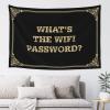 CDWS Funny House Decor What'S The Wifi Password? Tapestyr Wall Tapestry Funky Decor(100X150CM) view 1