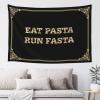Beer Decorations For Man Cave Eat Pasta Run Fasta Tapestyr Wall Hanging Man Cave Decor And Accessories(100X150CM) view 1