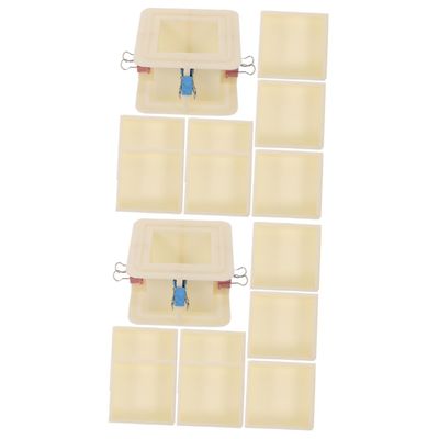 HOMSFOU Adjustable Silicone Mold Frame Set for DIY Candle and Soap Making Versatile Mold Housing for Crafting Compatible Designs