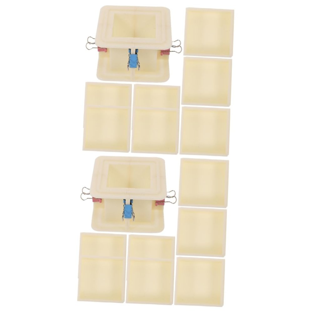 HOMSFOU Adjustable Silicone Mold Frame Set for DIY Candle and Soap Making Versatile Mold Housing for Crafting Compatible Designs