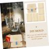 HOMSFOU Adjustable Silicone Mold Frame Set for DIY Candle and Soap Making Versatile Mold Housing for Crafting Compatible Designs view 3