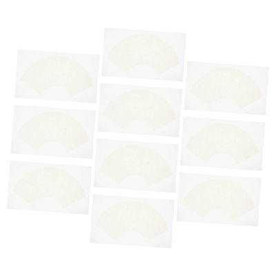OHPHCALL 10pcs Fan Shaped Xuan Paper Sheets for Chinese Calligraphy and Painting 30x50cm Blank Rice Paper for Artists and Boys and Girls for Sumi Drawing and Craft Projects
