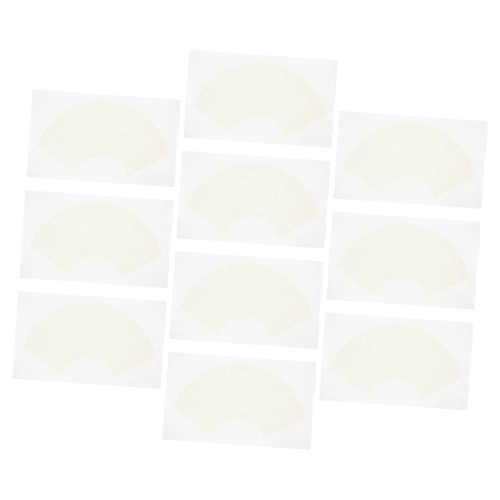 OHPHCALL 10pcs Fan Shaped Xuan Paper Sheets for Chinese Calligraphy and Painting 30x50cm Blank Rice Paper for Artists and Boys and Girls for Sumi Drawing and Craft Projects