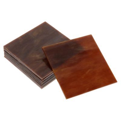 Mipcase 10pcs Stained Glass Tiles for Crafts Materials for Projects Versatile Church Decoration Iridescent Glass Sheets for Artistic Expression