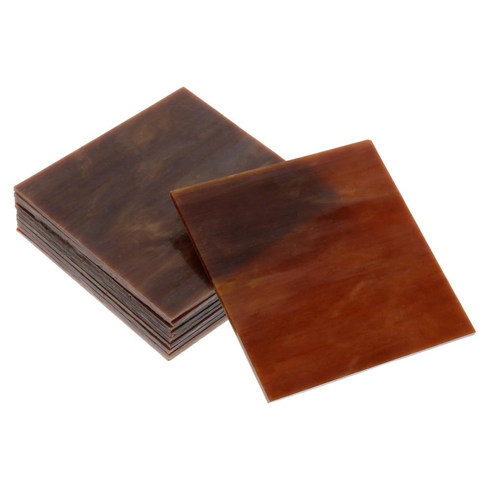 Mipcase 10pcs Stained Glass Tiles for Crafts Materials for Projects Versatile Church Decoration Iridescent Glass Sheets for Artistic Expression