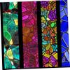 Mipcase 10pcs Stained Glass Tiles for Crafts Materials for Projects Versatile Church Decoration Iridescent Glass Sheets for Artistic Expression view 4