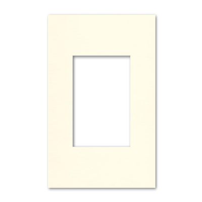 14x18 Matting for 8x10 Photograph or Artwork 4-Ply Bevel Cut Acid Free Matboard for Picture framing (Antique White)