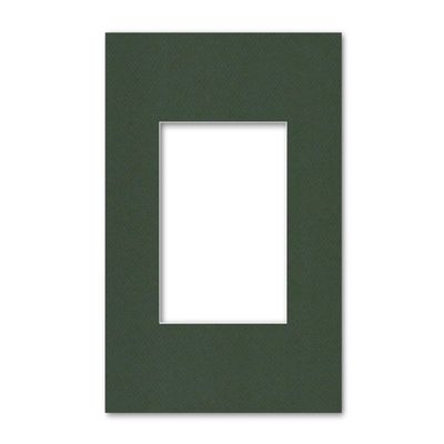 14x18 Matting for 8x10 Photograph or Artwork 4-Ply Bevel Cut Acid Free Matboard for Picture framing (Green)