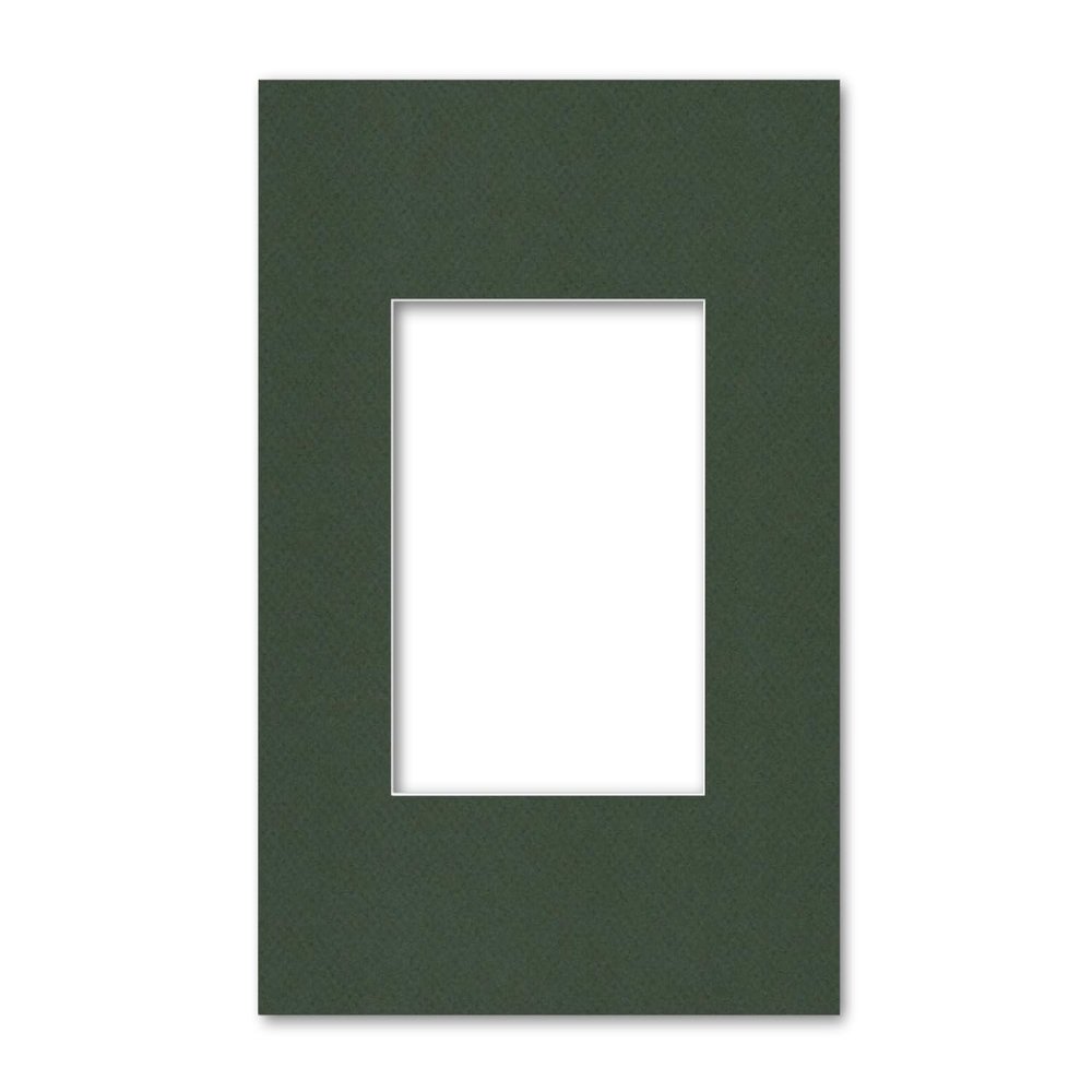 14x18 Matting for 8x10 Photograph or Artwork 4-Ply Bevel Cut Acid Free Matboard for Picture framing (Green)