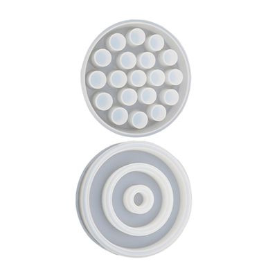 DOITOOL 2pcs DIY Silicone Epoxy Mold for Lipstick Storage Box Creative Cosmetic Organizer Suitable for Crafting and Home Decor