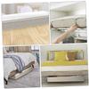 FUNNETOYU 2pcs Foldable Storage Box Detachable under Bed Container Capacity Organizer for Blankets Clothes and More Grey Non-woven for Bedroom and Closet Storage view 4