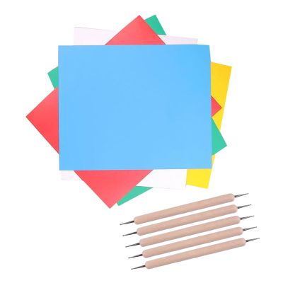 DOITOOL 10pcs Cloth Transfer Paper Styluses for Embroidery and Crafting Multi Carbon Paper for Quilting Painting and Pattern Tracing