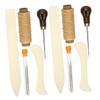 DOITOOL 2sets Bookbinding Kit Leather Tools DIY Leather Craft Starter Metal Sewing Awl and Bookbinding view 1