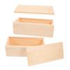 DOITOOL 2pcs Wooden for Men Jewelry Storage Box DIY Craft Hobbies Small Storage Crate view 1