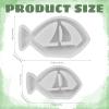 Fish Candle Molds for Candle Making, 3D Fish Silicone Resin Mold, Moldes para Velas, Resin Casting Epoxy Mold for DIY Soap Making, Aroma Candle, Polymer Clay Home Decor (A) view 2