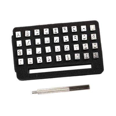 ARTIBETTER DIY Leather Alphabet Stamp Set Letter Number Press Tool for Crafting for Leather Jackets Bags Shoes and Belts Durable Compact Design