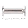 CHEOTIME 100 Sets M2.5 Rivet Stud Set, 0.14x0.47x0.28in Flat Round Head Rivet Stud Fastener Set Repair Rivets Kit Assorted Chicago Binding Screw Rivets Used for Leather Crafts (3.5 * 12 * 7mm) view 2
