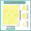25 Sheets Letter Stickers Alphabet Number Stickers Vinyl Self-Adhesive Stick on Letters for Scrapbooking Sticker Water Bottles Mailbox Custom DIY Crafts Sign Classroom Decor (Yellow, 1+2 Inch) view 2